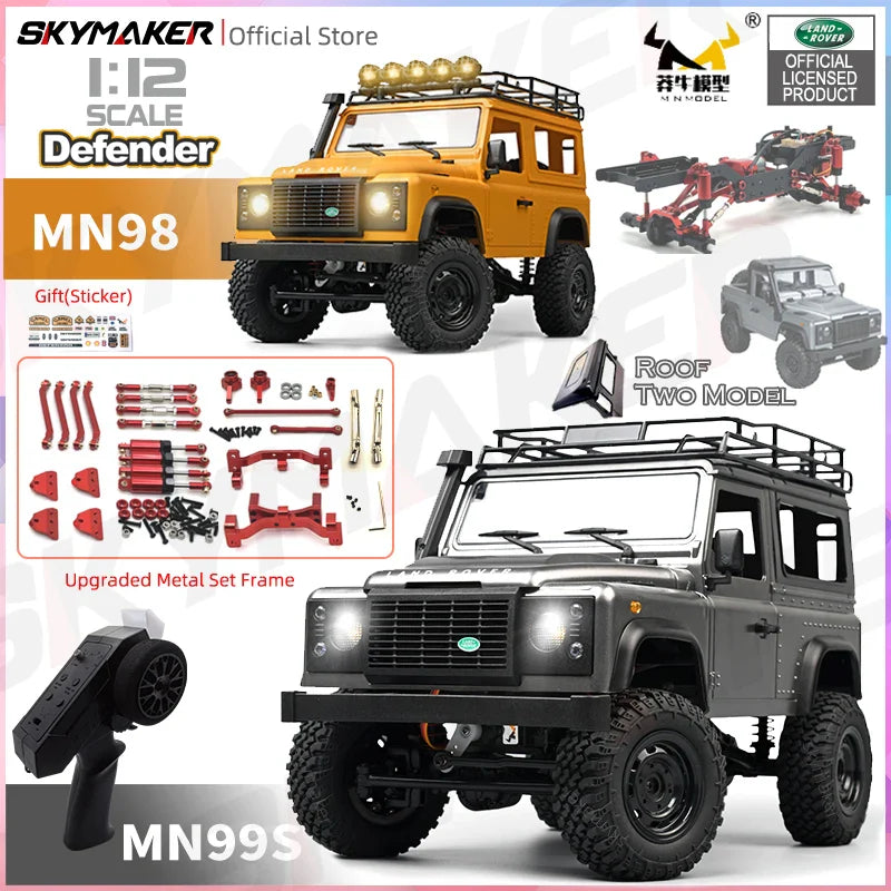 1:12 RC Car MN99s MN98 4WD Rock Crawler Remote Control Truck Toy