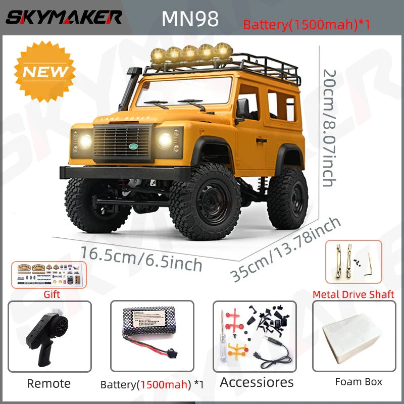 1:12 RC Car MN99s MN98 4WD Rock Crawler Remote Control Truck Toy