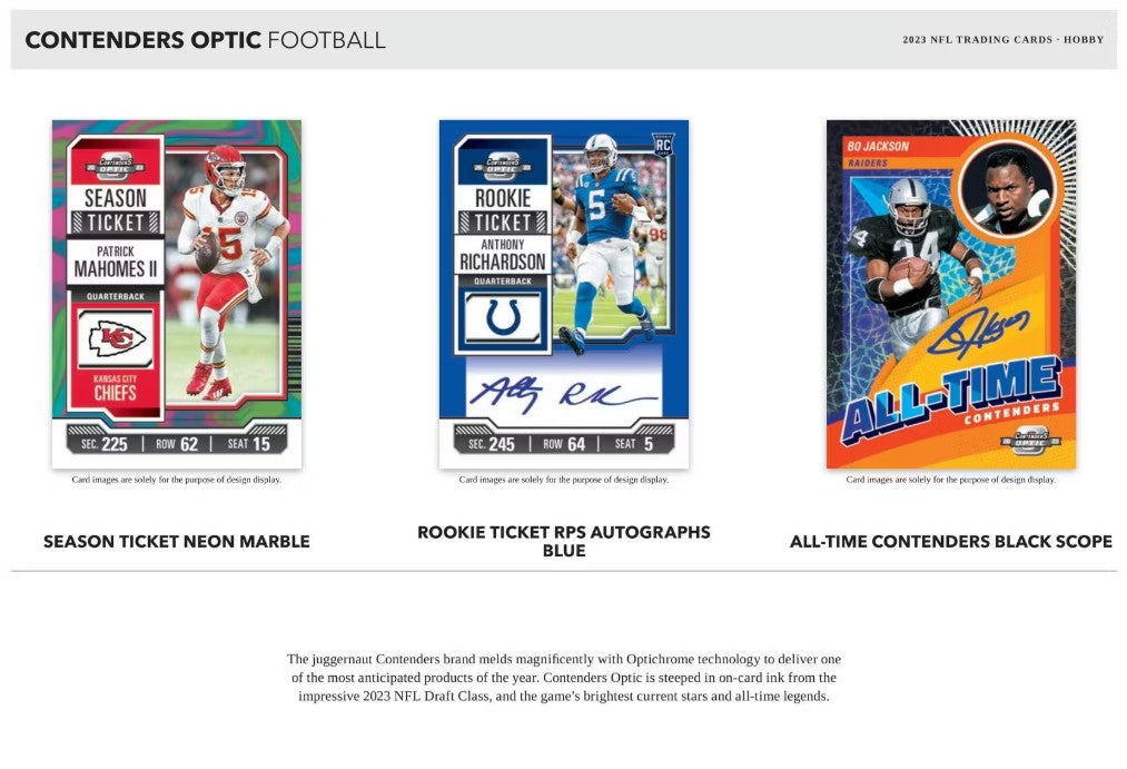 2023 Panini Contenders Optic NFL Trading Card Box (Hobby)